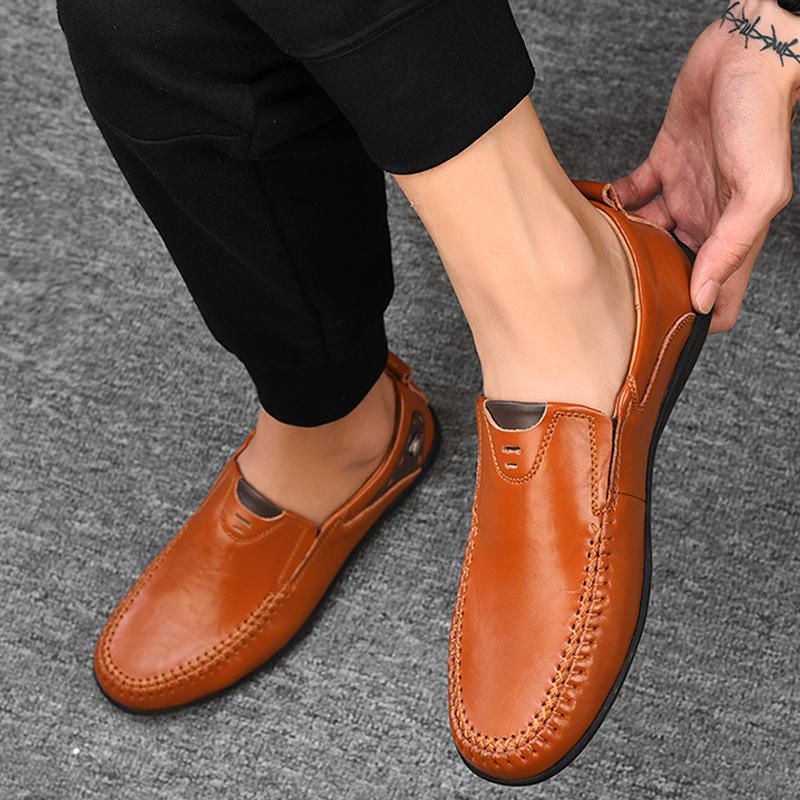 Oxfords Décontractés Confortables En Microfibre Pour Hommes