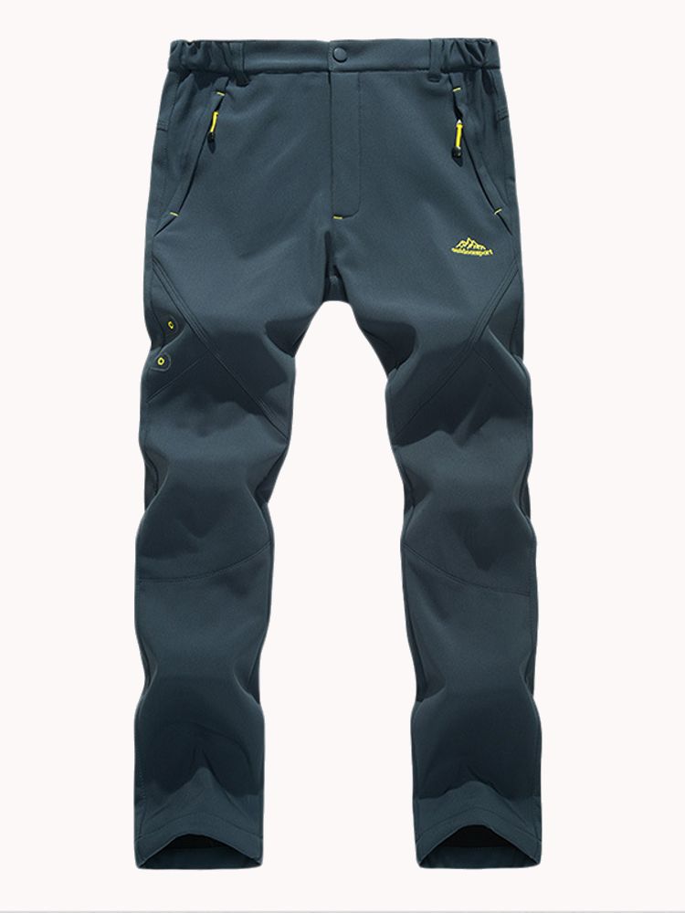 Pantalon D'alpinisme En Plein Air Pantalon Chaud En Polaire Épaisse Pour Homme Respirant Pantalon À Coquille Souple À Séchage Rapide