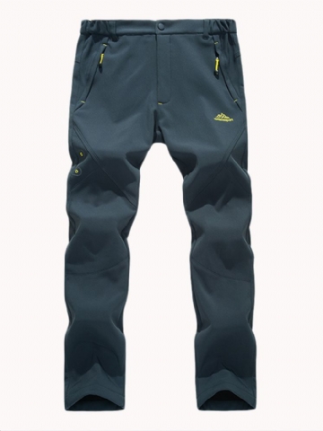 Pantalon D'alpinisme En Plein Air Pantalon Chaud En Polaire Épaisse Pour Homme Respirant Pantalon À Coquille Souple À Séchage Rapide