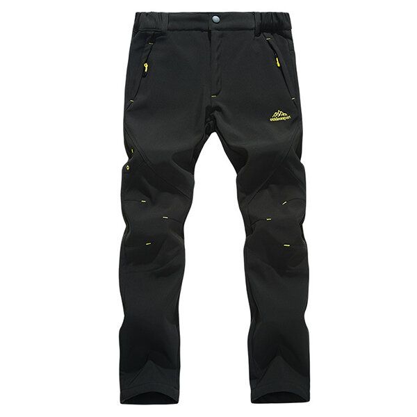 Pantalon D'alpinisme En Plein Air Pantalon Chaud En Polaire Épaisse Pour Homme Respirant Pantalon À Coquille Souple À Séchage Rapide