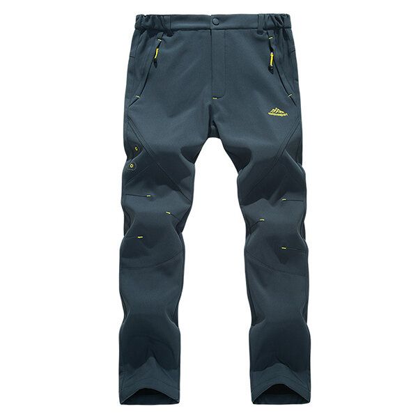 Pantalon D'alpinisme En Plein Air Pantalon Chaud En Polaire Épaisse Pour Homme Respirant Pantalon À Coquille Souple À Séchage Rapide