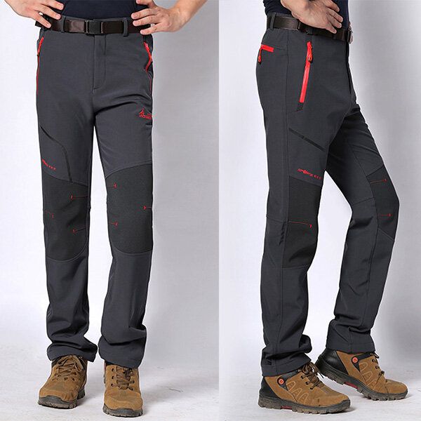 Pantalon Élastique D'extérieur Pour Homme Casual Pantalon D'assaut Pour Amoureux D'une Coquille Souple Et Chaude