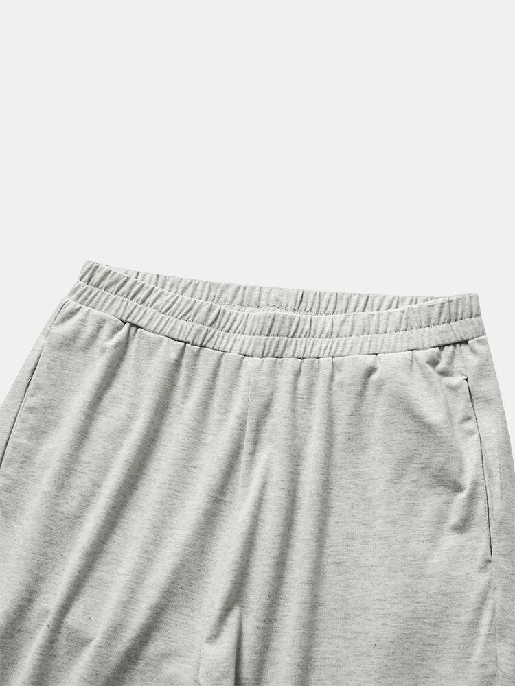 Pantalon Large Décontracté À Taille Élastique Avec Poche À La Taille Pour Femme