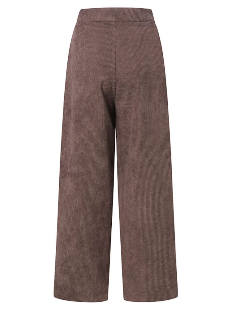 Pantalon Rétro En Velours Côtelé Pour Femme