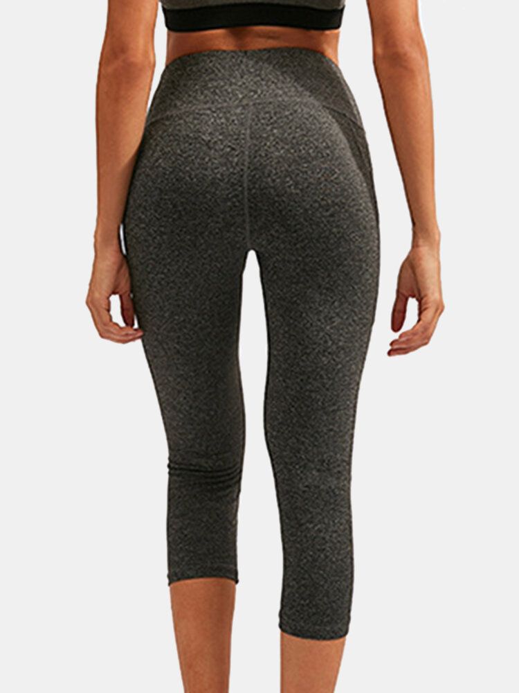 Pantalon Taille Haute De Yoga Sport Évacuant L'humidité Pour Femmes