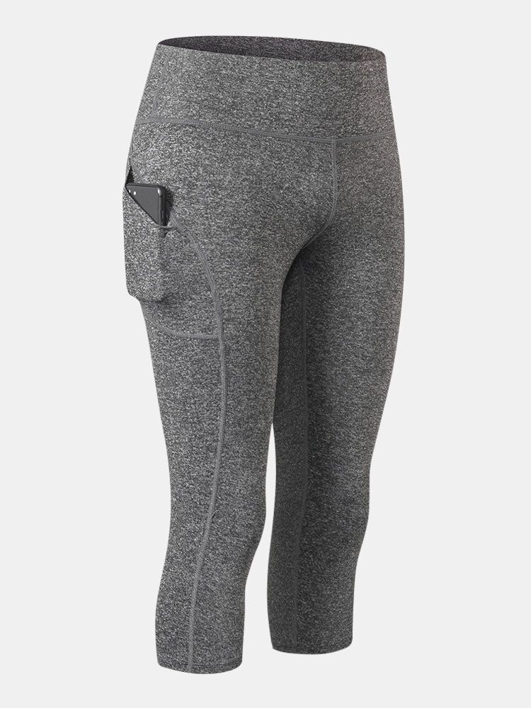 Pantalon Taille Haute De Yoga Sport Évacuant L'humidité Pour Femmes