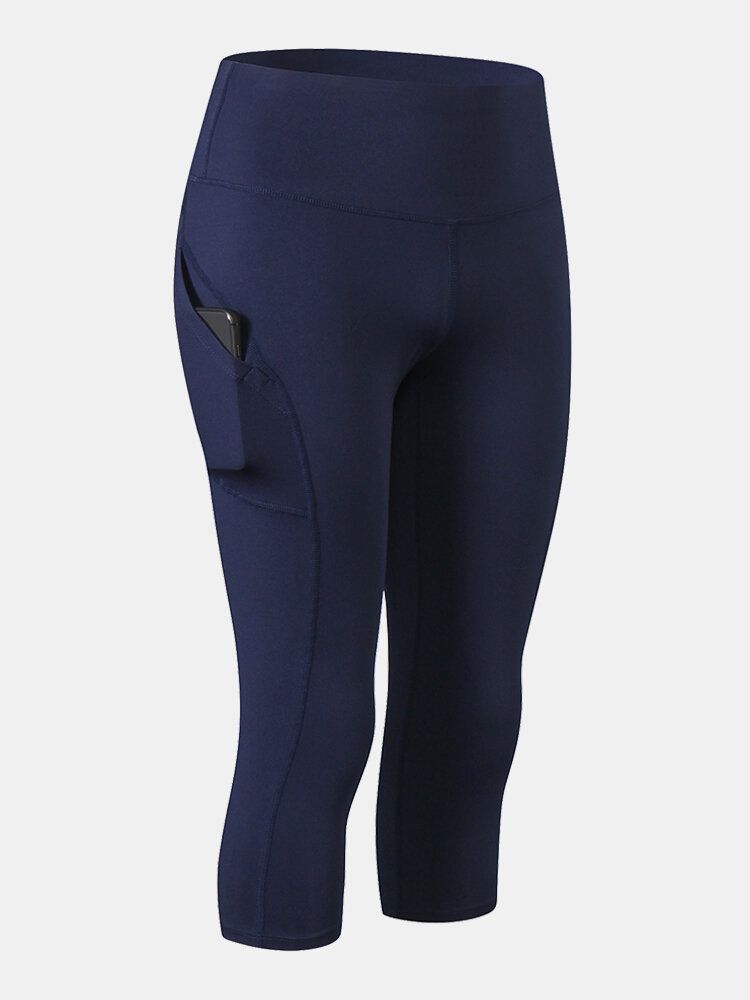 Pantalon Taille Haute De Yoga Sport Évacuant L'humidité Pour Femmes