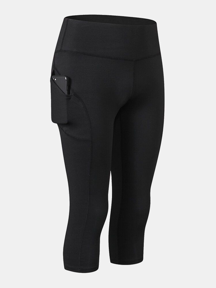 Pantalon Taille Haute De Yoga Sport Évacuant L'humidité Pour Femmes