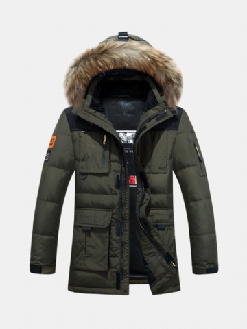 Parka D'extérieur Coupe-vent Épaisse Et Chaude Pour Homme