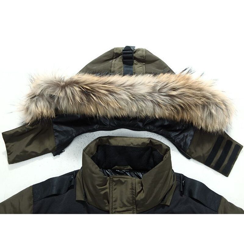 Parka D'extérieur Coupe-vent Épaisse Et Chaude Pour Homme