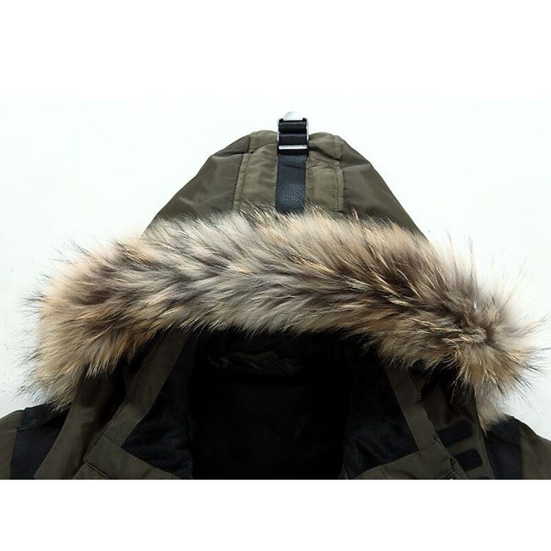 Parka D'extérieur Coupe-vent Épaisse Et Chaude Pour Homme