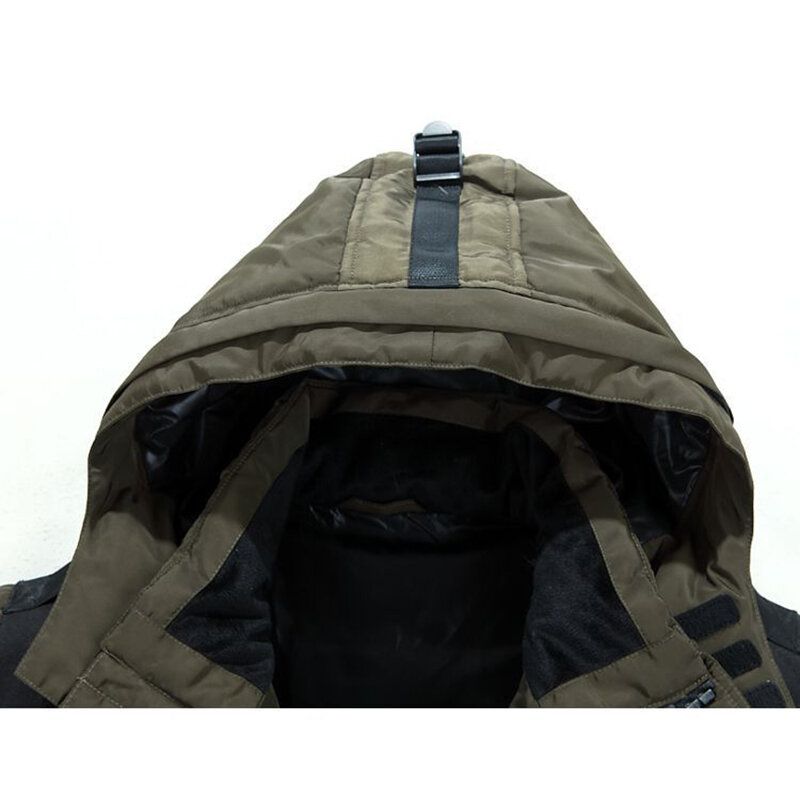 Parka D'extérieur Coupe-vent Épaisse Et Chaude Pour Homme