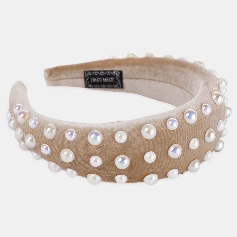 Pearl Sponge Headband Multicolor Ladies Headband