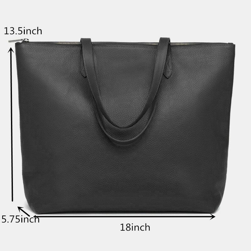 Porte-clés En Cuir Pu Pour Femmes Multi-poches Grande Capacité Sac Pour Ordinateur Portable Porte-documents Sac À Main D'affaires