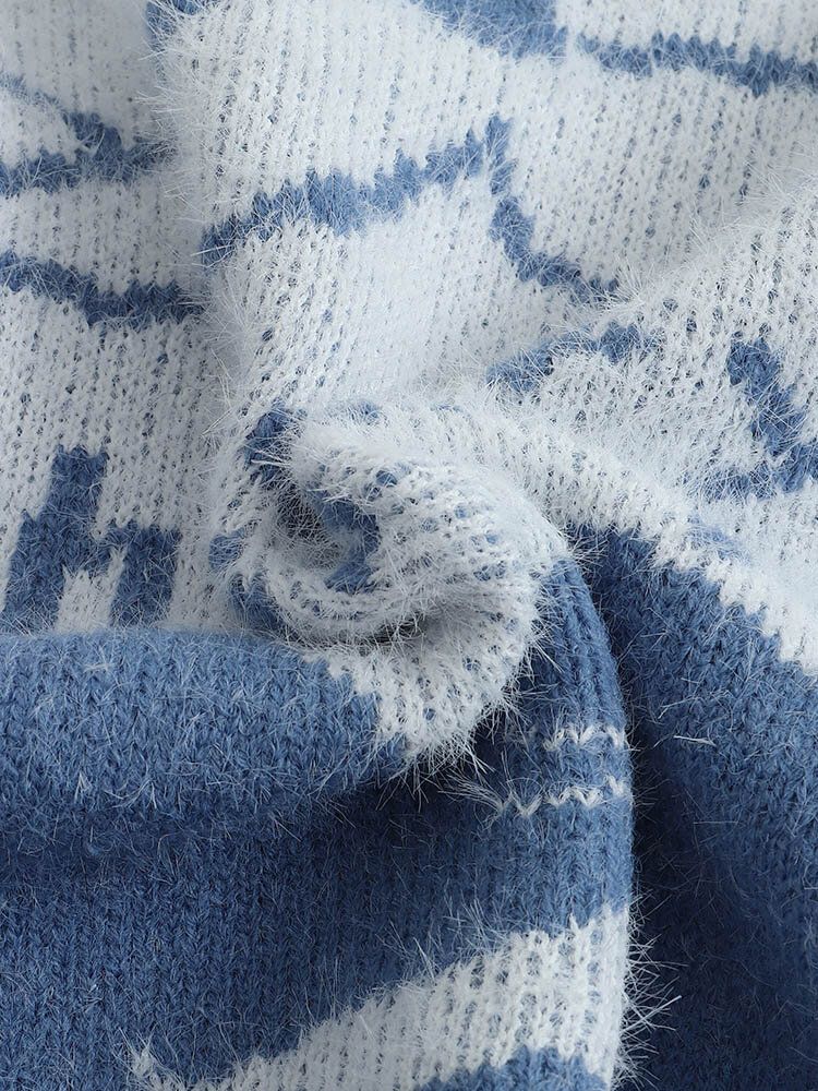 Pulls Décontractés À Motif De Père Noël En Tricot Thermique Pour Femmes