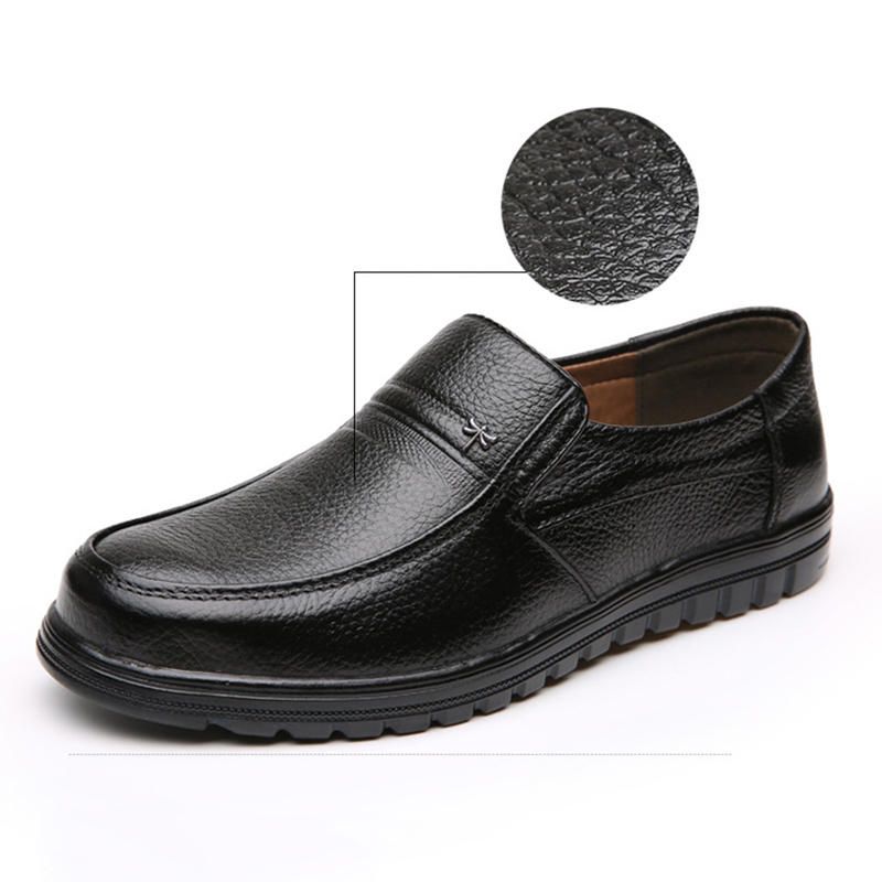 Retro Pure Color Slip Resistant Casual Business Oxfords