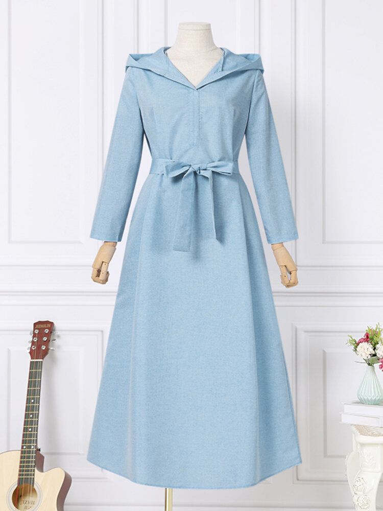 Robes Mi-longues À Capuche Pour Femmes