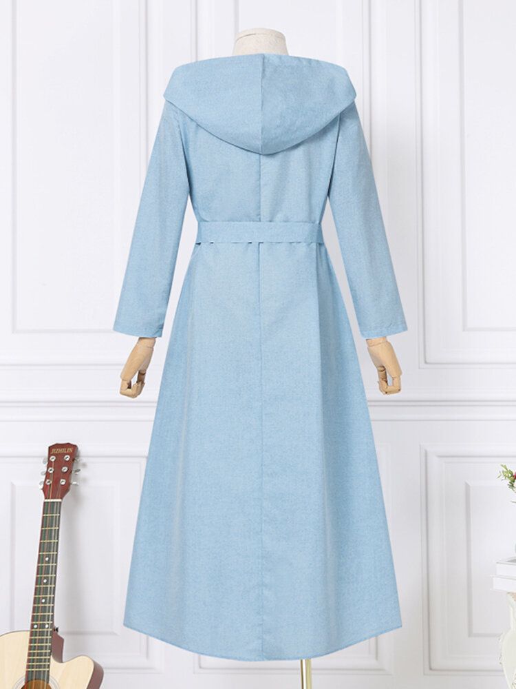 Robes Mi-longues À Capuche Pour Femmes