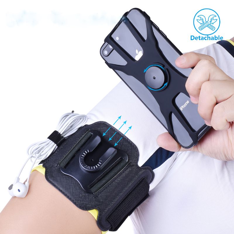 Running Mobile Phone Arm Bag Démontage Sports Arm Cover Outdoor Riding Mobile Phone Rotating Wristband