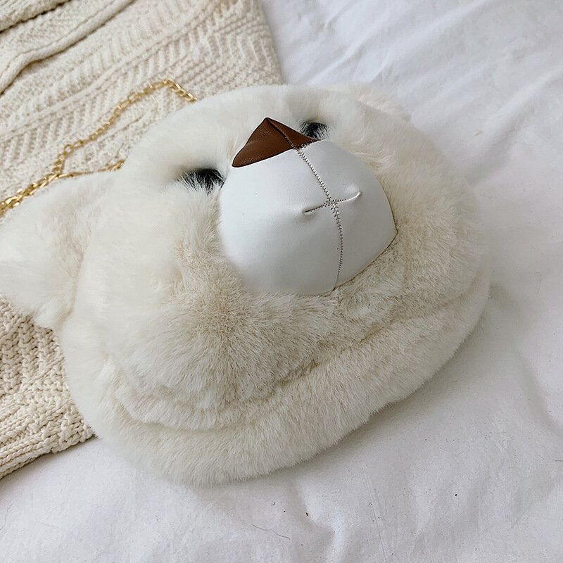 Sac À Bandoulière Avec Chaîne En Peluche Pour Femme