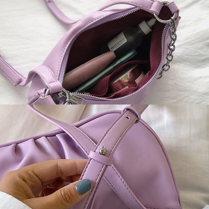 Sac À Bandoulière À Bandoulière Avec Chaînes À La Mode Pour Femmes