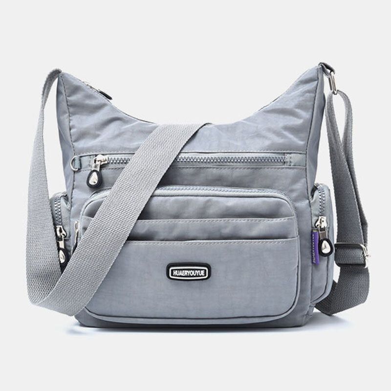 Sac À Bandoulière Décontracté Solide Multi-poches Imperméable Pour Femme