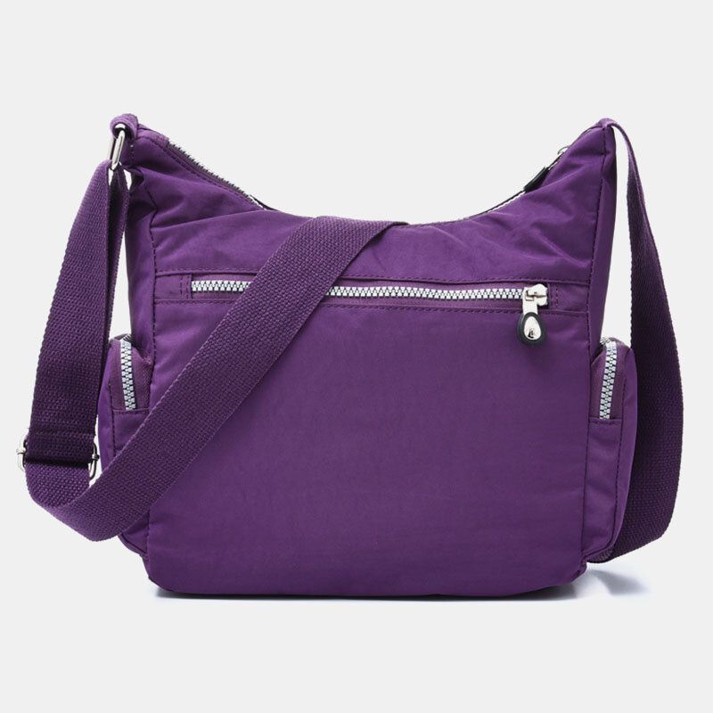 Sac À Bandoulière Décontracté Solide Multi-poches Imperméable Pour Femme