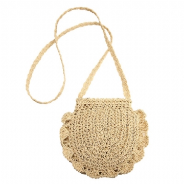 Sac À Bandoulière Léger En Paille Pour Femme Sac À Bandoulière En Dentelle De Style Bohème Élégant