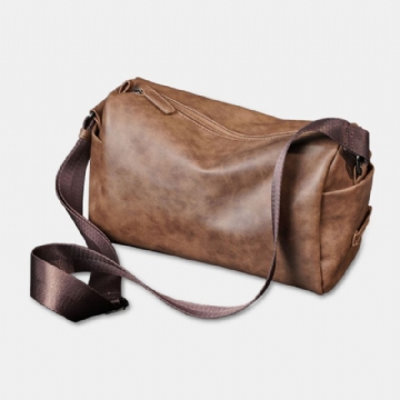 Sac À Bandoulière Multifonction Vintage En Simili Cuir Pour Homme