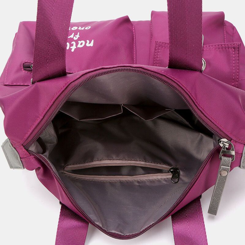 Sac À Bandoulière En Nylon Imperméable De Grande Capacité Pour Femme