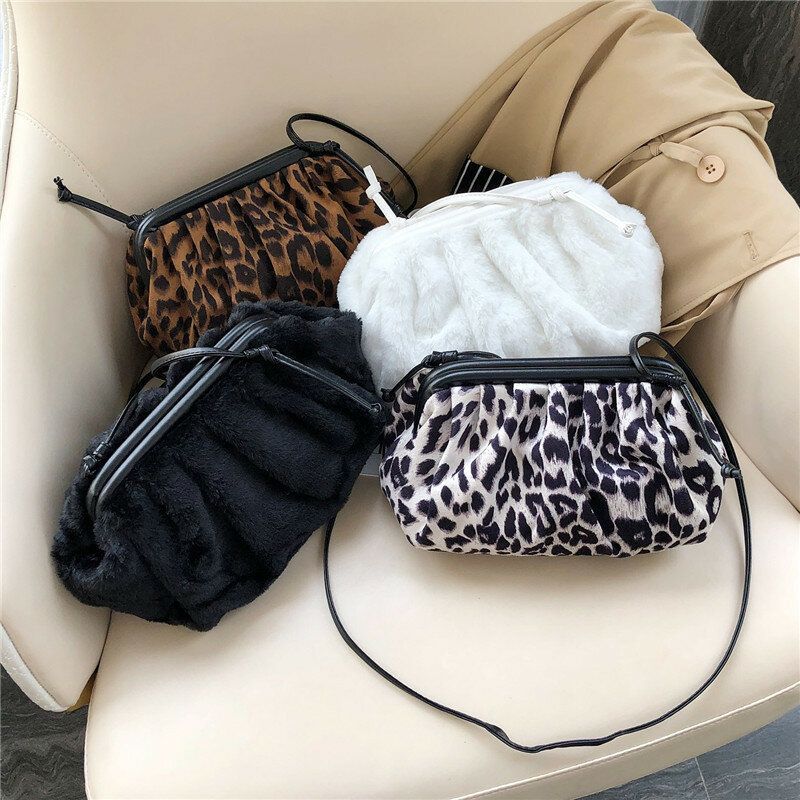 Sac À Bandoulière En Peluche Pour Femme