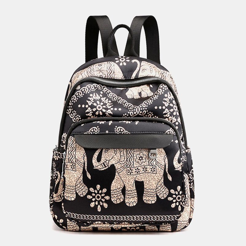 Sac À Dos Décontracté Pour Femme Sac De Voyage Imprimé Fleur Animale