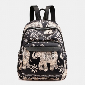 Sac À Dos Décontracté Pour Femme Sac De Voyage Imprimé Fleur Animale