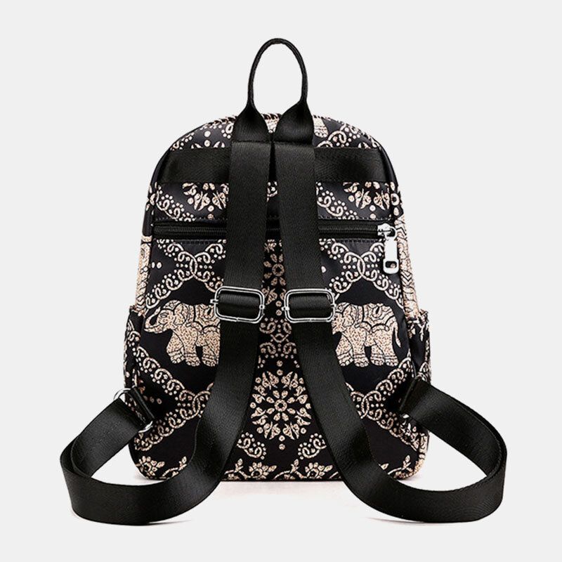 Sac À Dos Décontracté Pour Femme Sac De Voyage Imprimé Fleur Animale