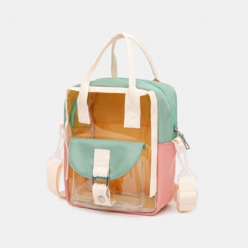 Sac À Dos Étanche En Patchwork Transparent Pour Femmes