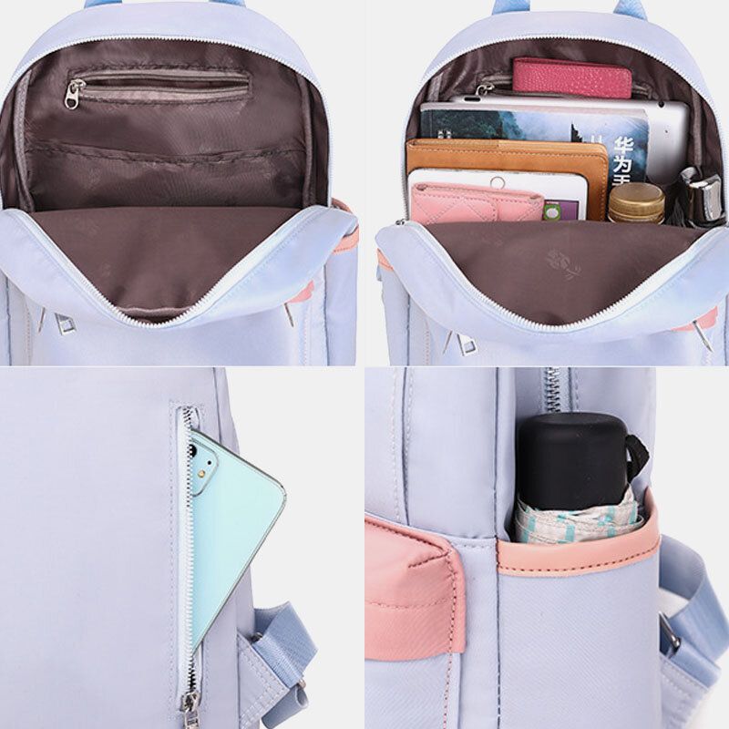 Sac D'école En Plein Air Multi-transport Pour Femme Petit Sac À Dos De Voyage Décontracté