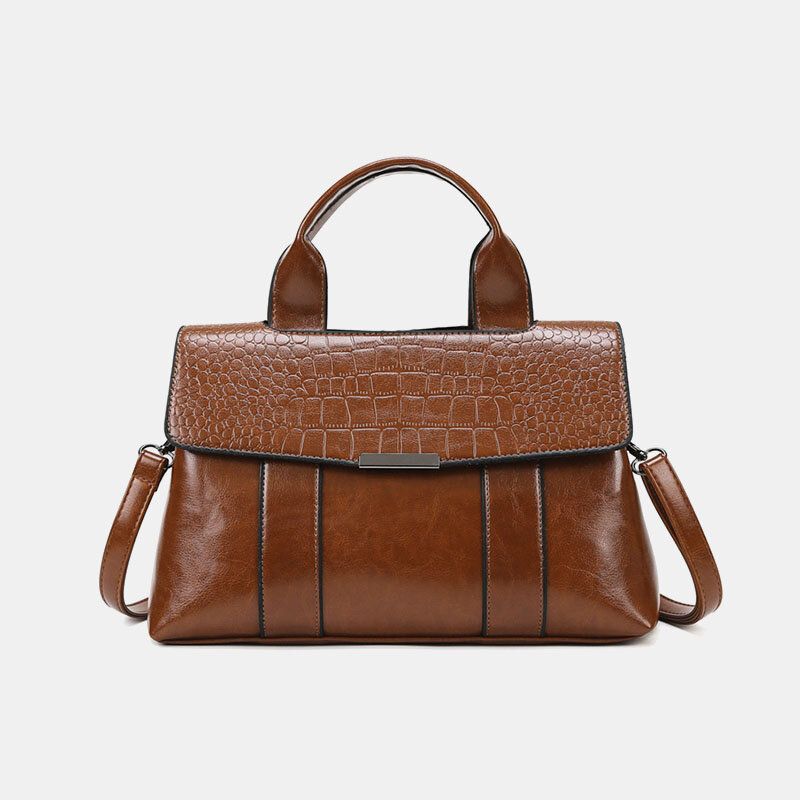 Sac À Main Fourre-tout En Similicuir Rétro Vintage Pour Femme