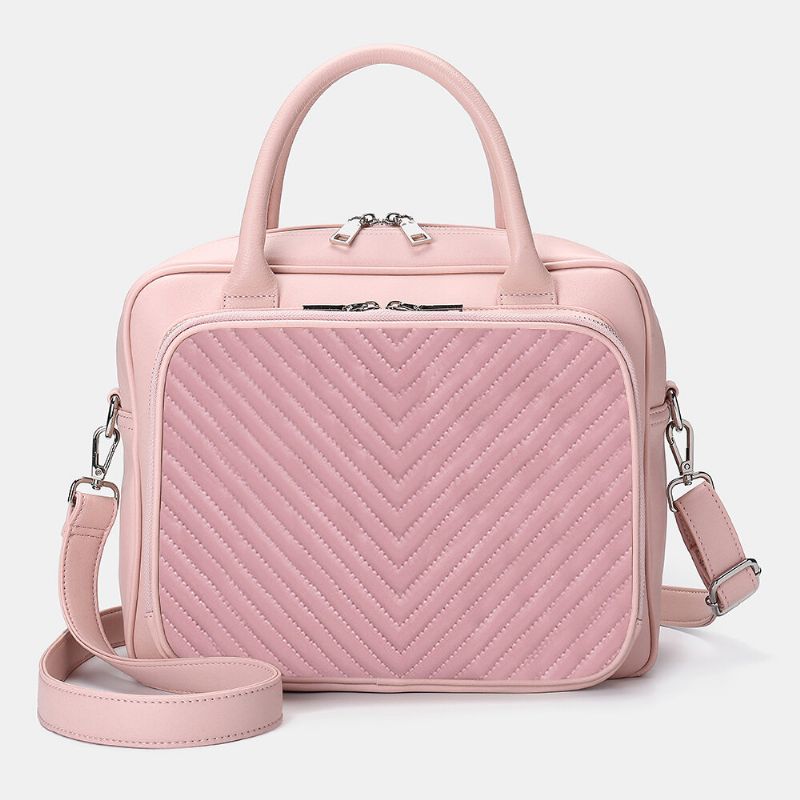 Sacoche Pour Ordinateur Portable Rayée Pour Femme Sac À Bandoulière Sac À Main