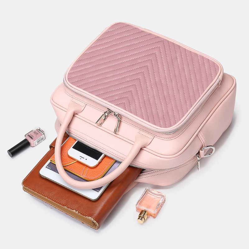 Sacoche Pour Ordinateur Portable Rayée Pour Femme Sac À Bandoulière Sac À Main