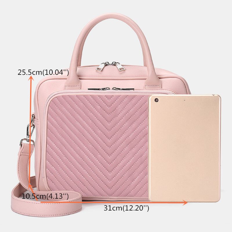 Sacoche Pour Ordinateur Portable Rayée Pour Femme Sac À Bandoulière Sac À Main