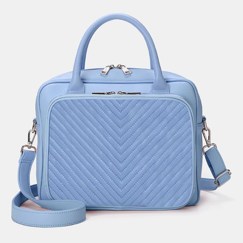 Sacoche Pour Ordinateur Portable Rayée Pour Femme Sac À Bandoulière Sac À Main