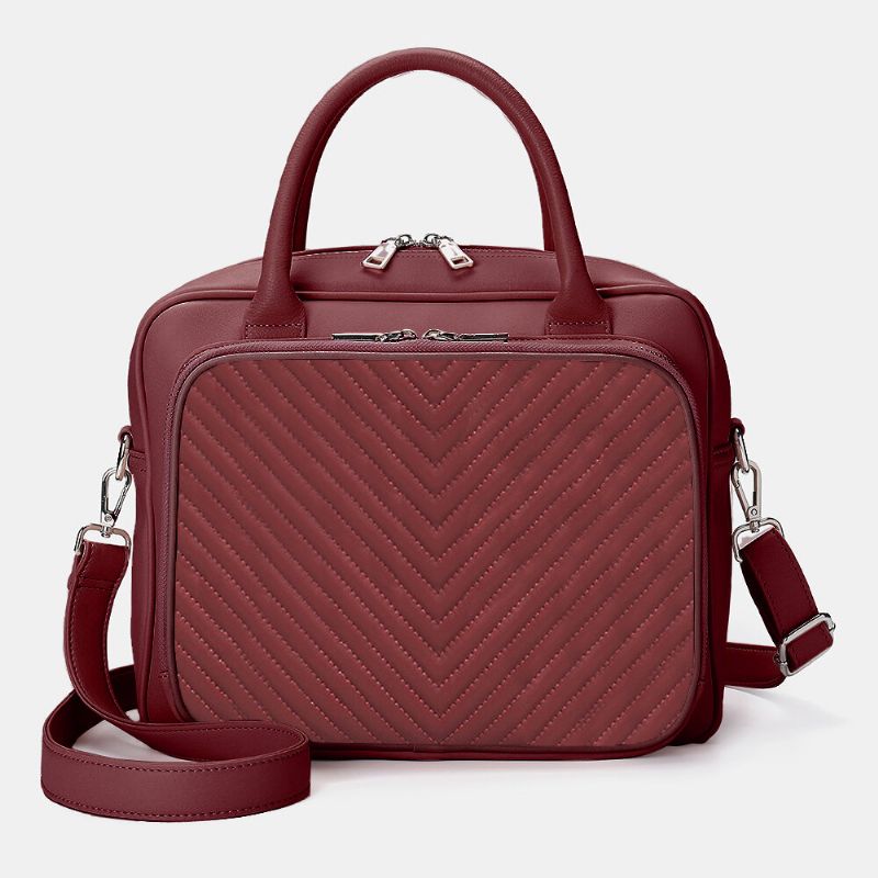 Sacoche Pour Ordinateur Portable Rayée Pour Femme Sac À Bandoulière Sac À Main