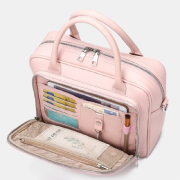 Sacoche Pour Ordinateur Portable De Voyage Pour Femmes Sac À Bandoulière Solide