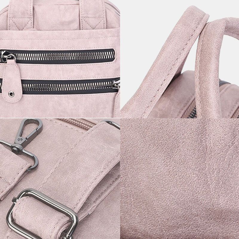 Sacs À Main Multi-poches Pour Femmes Sac En Cuir À Bandoulière Étanche