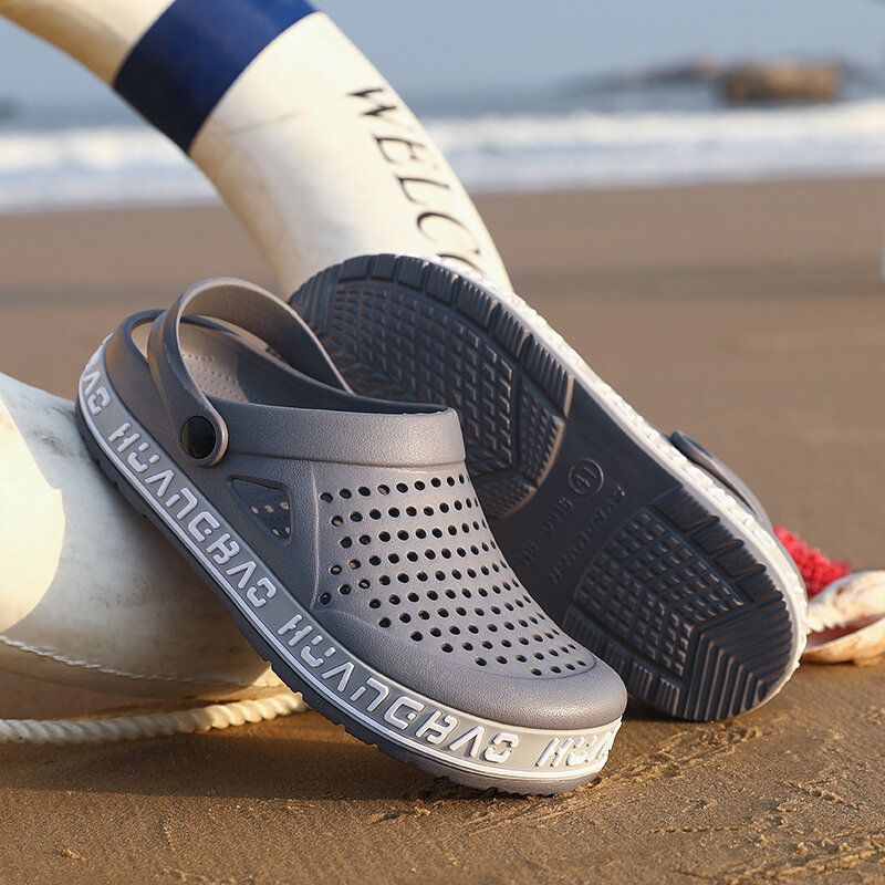 Sandales Et Pantoufles De Plage À Semelle Souple Imperméables Pour Hommes