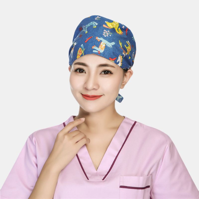 Scrub Caps Chirurgical Cap Coton Chimiothérapie Mince Turban