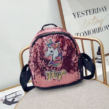 Sequin 3d Licorne Motif Sac À Dos École Sac À Provisions Sac À Dos Cartable