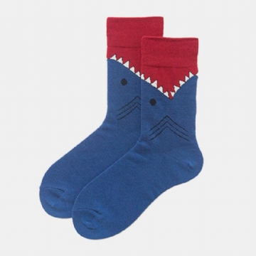 Shark Series Cotton Couple Models Trendy Personality Socks Street