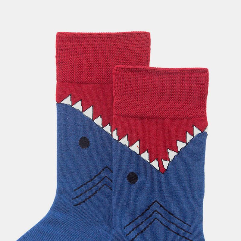 Shark Series Cotton Couple Models Trendy Personality Socks Street