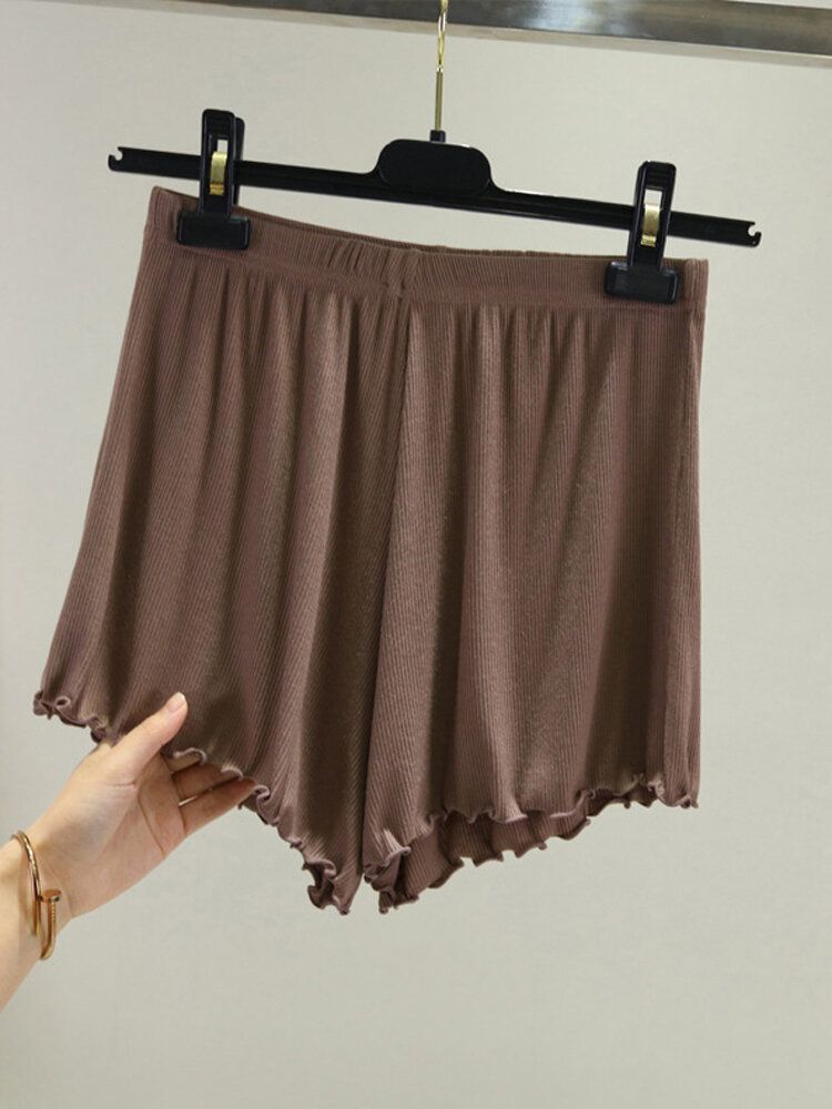 Short Ample Décontracté À Taille Élastique Pour Femmes